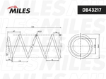 Пружина подвески TOYOTA WISH #NE1#G 1ZZ 2/4WD /1AZFSE 07S 03- передняя (OBK C4T68201) DB43217